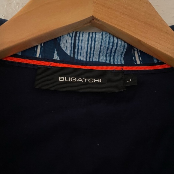 ⭐️SOLD⭐️ Bugatchi Polo Shirt Mens Classic Tropical Floral Print Short Sleeve - Picture 4 of 6